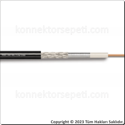 SMA erkek - SMA erkek Koaksiyel Kablo LMR240/RWC240