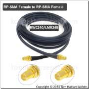 RP SMA female to RP SMA female Coaxial Cable LMR240/RWC240