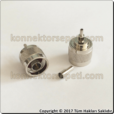 N Erkek Kablo Konnektörü Rg316 Rg174 Rg188 LMR100