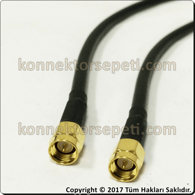 SMA erkek - SMA erkek Koaksiyel Pigtail Kablo Rg58