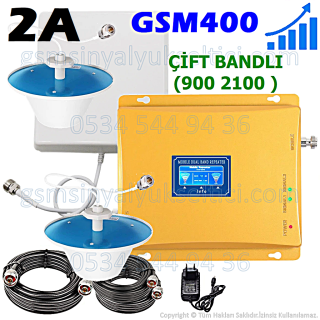 GSM Sinyal Yükseltici Çift Bandlı - 2 İç Antenli