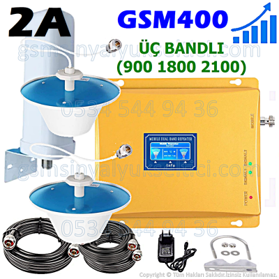 GSM Sinyal Yükseltici Çift Bandlı - 2 İç Antenli